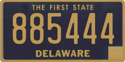 DE license plate 885444