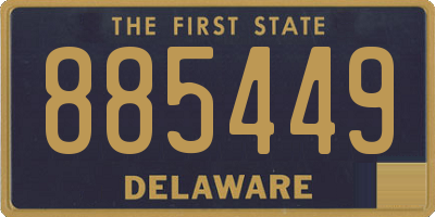 DE license plate 885449