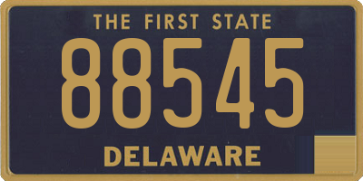 DE license plate 88545