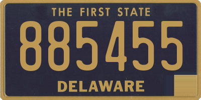 DE license plate 885455