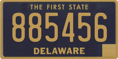 DE license plate 885456