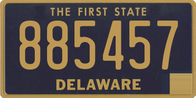 DE license plate 885457