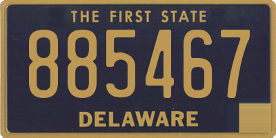 DE license plate 885467