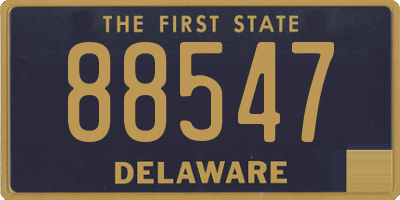 DE license plate 88547