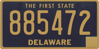 DE license plate 885472