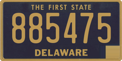 DE license plate 885475