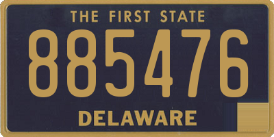 DE license plate 885476