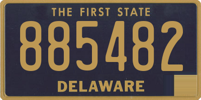 DE license plate 885482