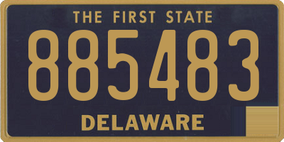 DE license plate 885483