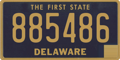 DE license plate 885486