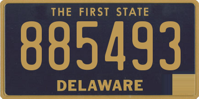 DE license plate 885493