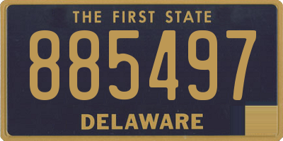 DE license plate 885497