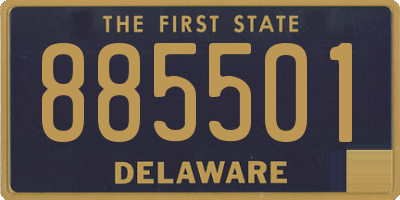 DE license plate 885501