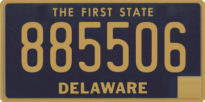 DE license plate 885506