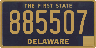 DE license plate 885507