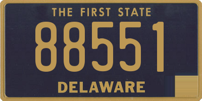 DE license plate 88551