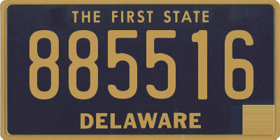 DE license plate 885516