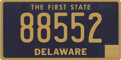 DE license plate 88552