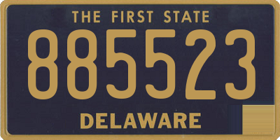 DE license plate 885523