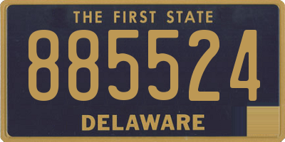 DE license plate 885524