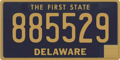DE license plate 885529