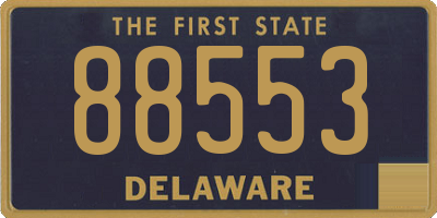 DE license plate 88553