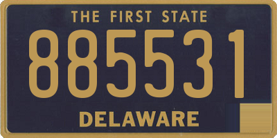 DE license plate 885531