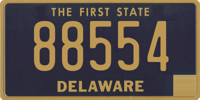 DE license plate 88554