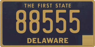 DE license plate 88555