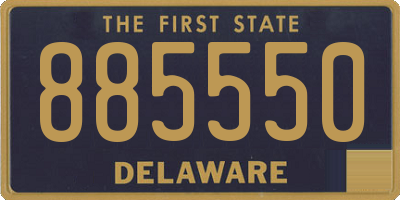 DE license plate 885550