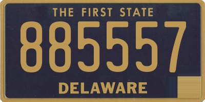 DE license plate 885557