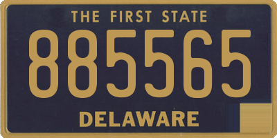 DE license plate 885565