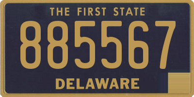 DE license plate 885567