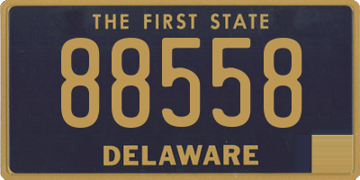 DE license plate 88558