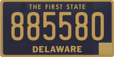 DE license plate 885580