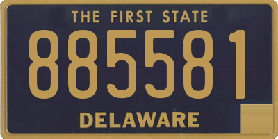 DE license plate 885581