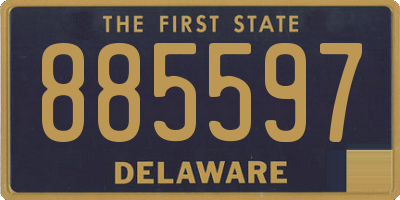 DE license plate 885597