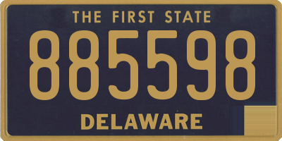 DE license plate 885598