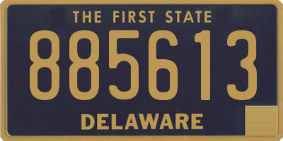 DE license plate 885613