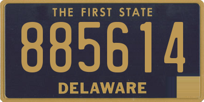 DE license plate 885614