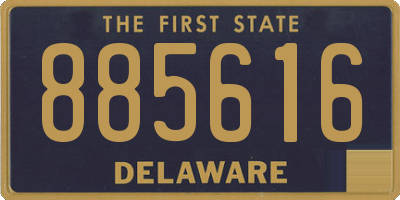 DE license plate 885616