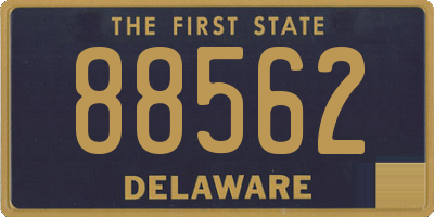 DE license plate 88562