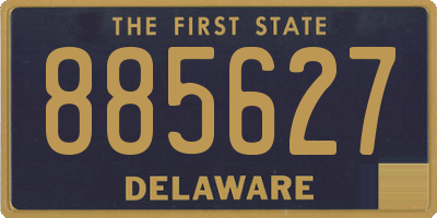 DE license plate 885627