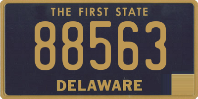 DE license plate 88563