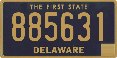 DE license plate 885631