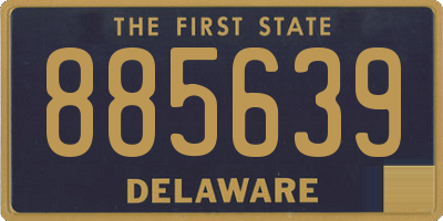 DE license plate 885639