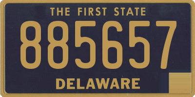 DE license plate 885657