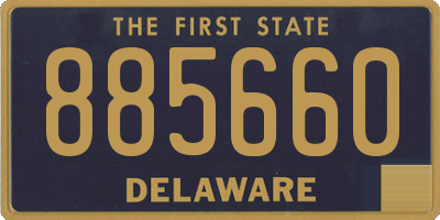 DE license plate 885660