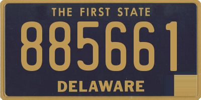 DE license plate 885661