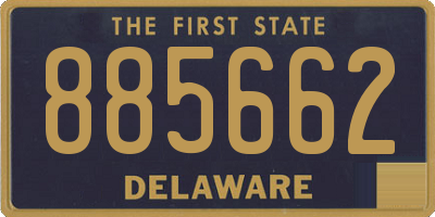 DE license plate 885662